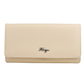 Женский кожаный кошелек KARYA бежевый 1213-13