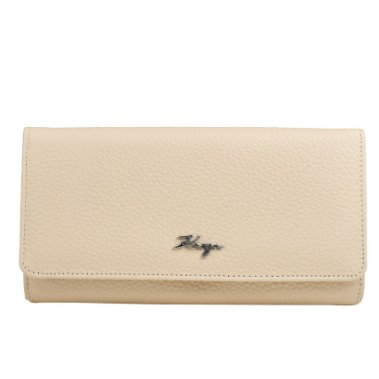 Женский кожаный кошелек KARYA бежевый 1213-13 – Фото 1