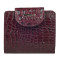 Женский кожаный кошелек KARYA бордовый 1052-813 кроко