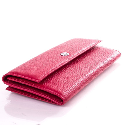 Женский кожаный кошелек KARYA красный 1142-46