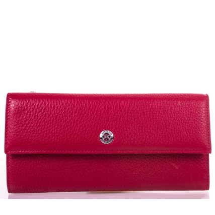 Женский кожаный кошелек KARYA красный 1142-46