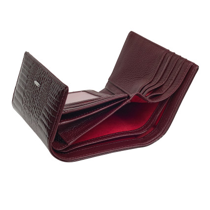 Женский кожаный кошелек Mike Browen бордовый MB1106bordo – Фото 4