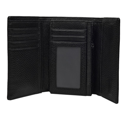 Женский кожаный кошелек Mike Browen черный MB1106black – Фото 3