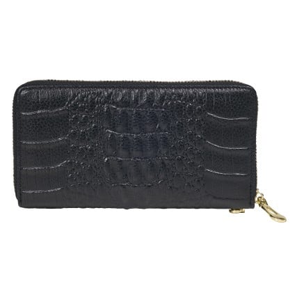 Женский кожаный кошелек Mike Browen черный MB5201croco_black – Фото 2