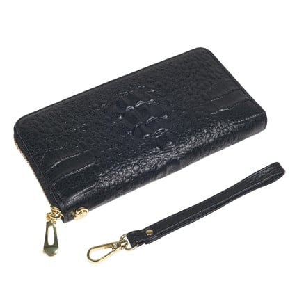 Женский кожаный кошелек Mike Browen черный MB5201croco_black – Фото 3