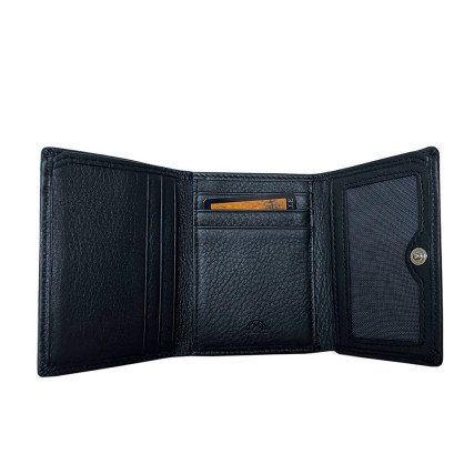 Женский кожаный кошелек TONY PEROTTI черный Contatto 1527D nero – Фото 2