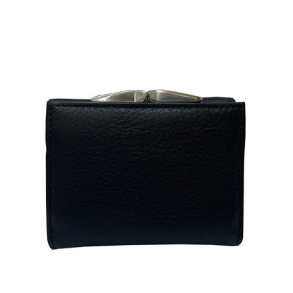 Женский кожаный кошелек TONY PEROTTI черный Contatto 1527D nero – Фото 4