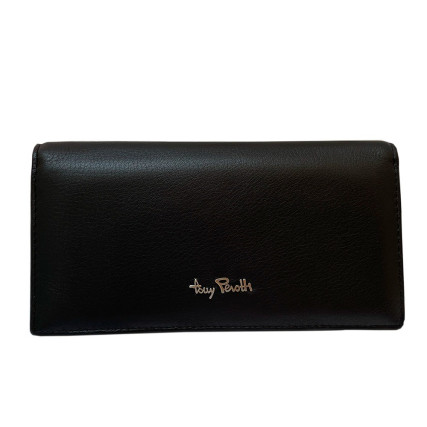 Женский кожаный кошелек TONY PEROTTI черный Contatto 2770+RFID nero – Фото 1