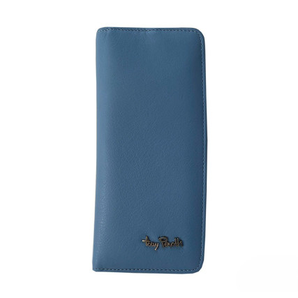 Женский кожаный кошелек TONY PEROTTI голубой Contatto 2701Z+RFID baby – Фото 1