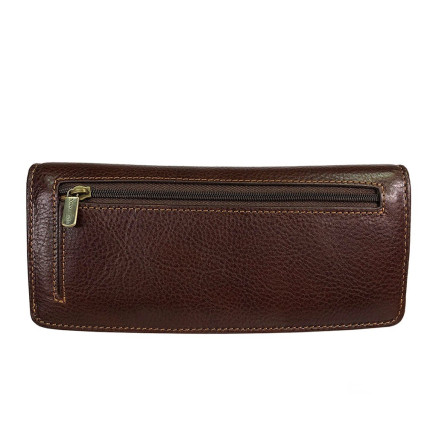 Женский кожаный кошелек TONY PEROTTI коричневый Italico 2701Z moro – Фото 2