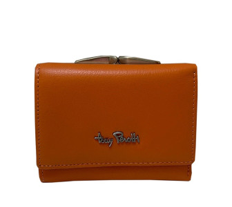 Женский кожаный кошелек TONY PEROTTI оранжевый Contatto 1527D arancio Женский кожаный кошелек TONY PEROTTI оранжевый Contatto 1527D arancio