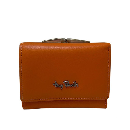 Женский кожаный кошелек TONY PEROTTI оранжевый Contatto 1527D arancio – Фото 1