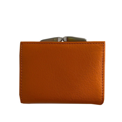 Женский кожаный кошелек TONY PEROTTI оранжевый Contatto 1527D arancio – Фото 6