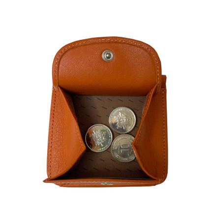 Женский кожаный кошелек TONY PEROTTI оранжевый Contatto 1858S-D+RFID arancio – Фото 5