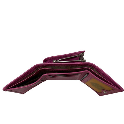 Женский кожаный кошелек TONY PEROTTI розовый Contatto 1527D dalia – Фото 4