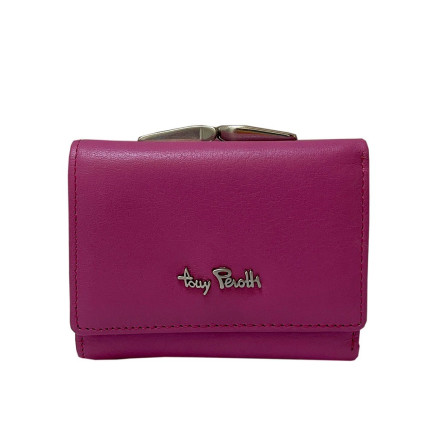 Женский кожаный кошелек TONY PEROTTI розовый Contatto 1527D dalia – Фото 1