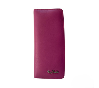 Женский кожаный кошелек TONY PEROTTI розовый Contatto 2701Z+RFID dalia