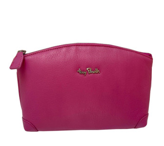 Кожаная женская косметичка TONY PEROTTI розовая Contatto 1779 dalia