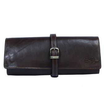 Кожаный футляр для драгоценностей коричневый Italico 1286 moro