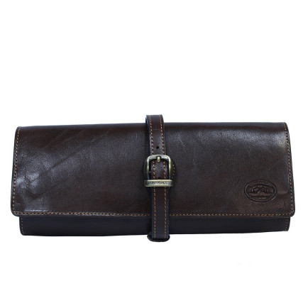 Кожаный футляр для драгоценностей коричневый Italico 1286 moro Кожаный футляр для драгоценностей коричневый Italico 1286 moro
