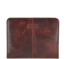 Папка кожаная темно-рыжая Ashwood A4 Noah Tan 