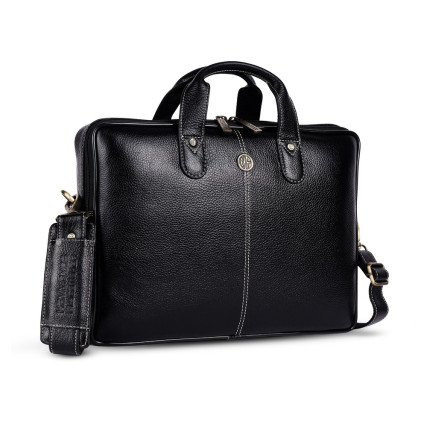 Кожаная сумка Hammonds Flycatcher черная LB105 BLK – Фото 3