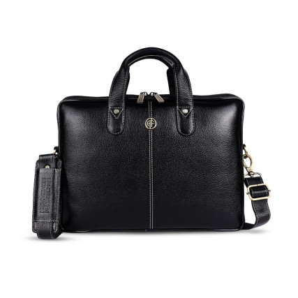 Кожаная сумка Hammonds Flycatcher черная LB105 BLK – Фото 1