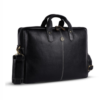Кожаная сумка Hammonds Flycatcher черная LB106 BLK – Фото 3