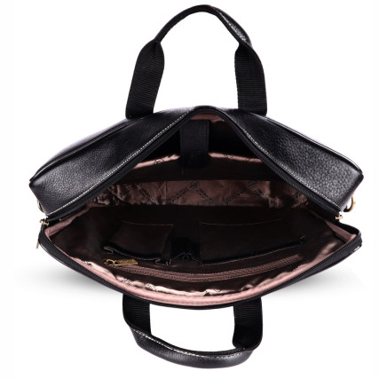 Кожаная сумка Hammonds Flycatcher черная LB106 BLK – Фото 5