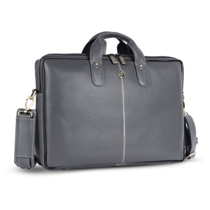 Кожаная сумка Hammonds Flycatcher серая LB106 GRY – Фото 3