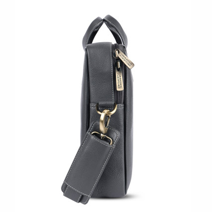 Кожаная сумка Hammonds Flycatcher серая LB106 GRY – Фото 4