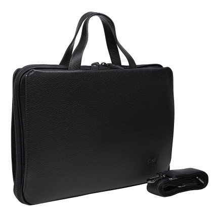 Кожаная сумка Karya черная 0873-45 – Фото 2