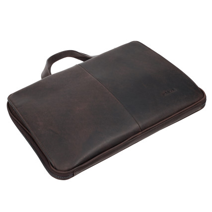 Кожаная сумка Karya коричневая 0873-31 – Фото 5