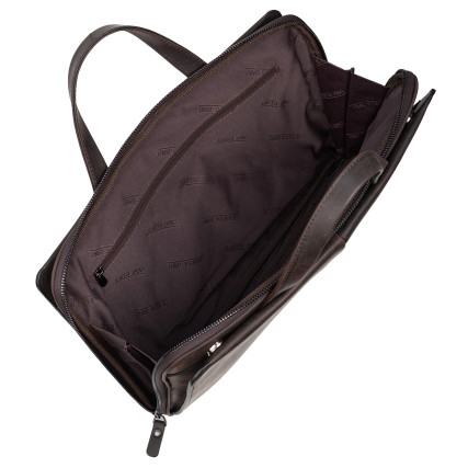 Кожаная сумка Karya коричневая 0873-31 – Фото 6