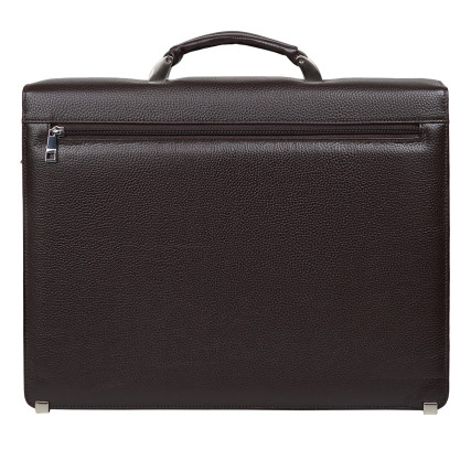 Кожаный классический портфель Canpellini коричневый 3021-14 – Фото 4