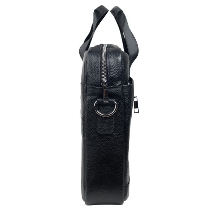 Кожаный мужской портфель Buffalo Bags черный M5014A – Фото 3