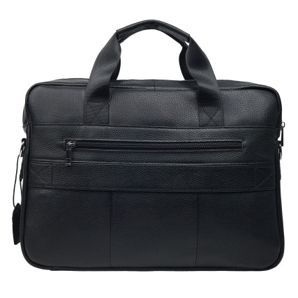 Кожаный мужской портфель Buffalo Bags черный M5014A – Фото 5