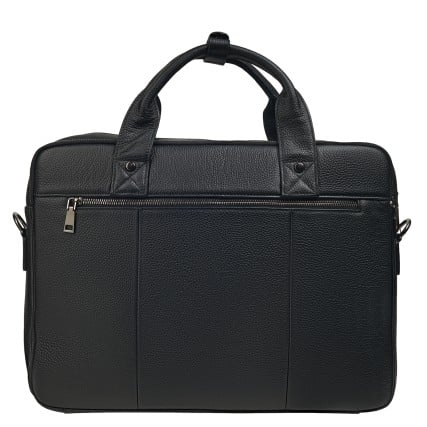 Кожаный мужской портфель Buffalo Bags черный M5079A – Фото 4
