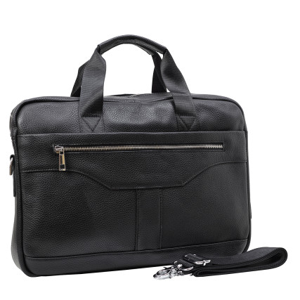 Кожаный мужской портфель Buffalo Bags черный M8824A – Фото 2