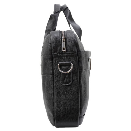 Кожаный мужской портфель Buffalo Bags черный M8824A – Фото 3