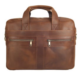 Кожаный мужской портфель Buffalo Bags коричневый M2019R