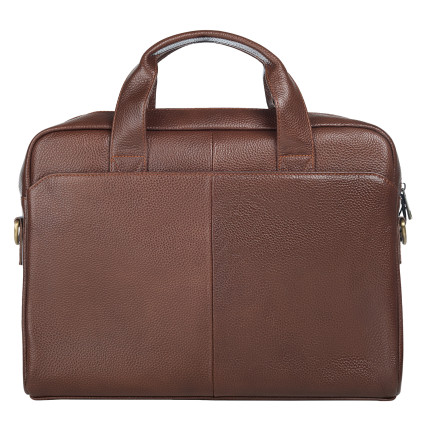 Кожаный мужской портфель Buffalo Bags коричневый M5006C-1 – Фото 3