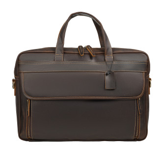 Кожаный мужской портфель Buffalo Bags коричневый M5095C