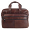 Кожаный мужской портфель Buffalo Bags коричневый M6398C