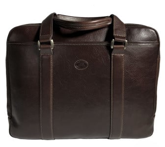 Кожаный мужской портфель TONY PEROTTI (Италия) коричневый Tuscania 6035 moro