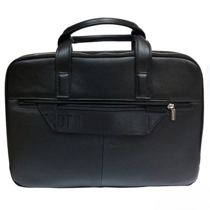 Кожаный мужской портфель TONY PEROTTI черный Newcontatto 9957 nero – Фото 3