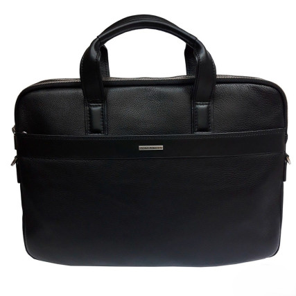 Кожаный мужской портфель TONY PEROTTI черный Newcontatto 9957 nero – Фото 1