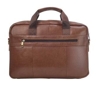 Кожаный портфель Buffalo Bags светло-коричневый M1115C-1 – Фото 3