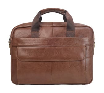 Кожаный портфель Buffalo Bags светло-коричневый M1115C-1 – Фото 1