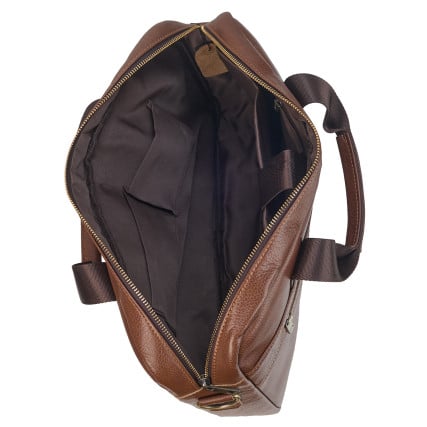Кожаный портфель Buffalo Bags светло-коричневый M1115C-1 – Фото 6